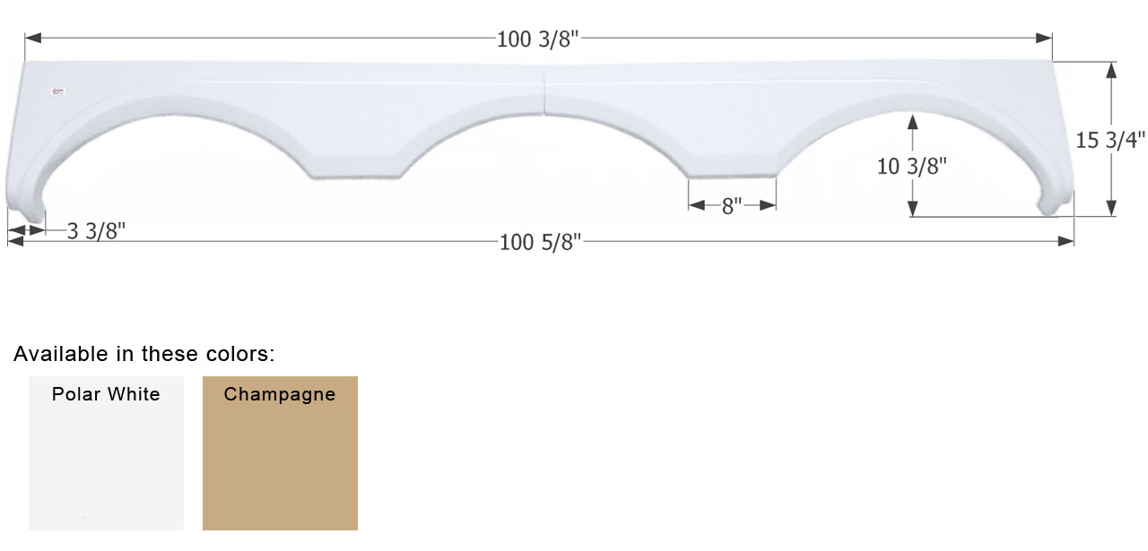 Holiday rambler deals fender skirts